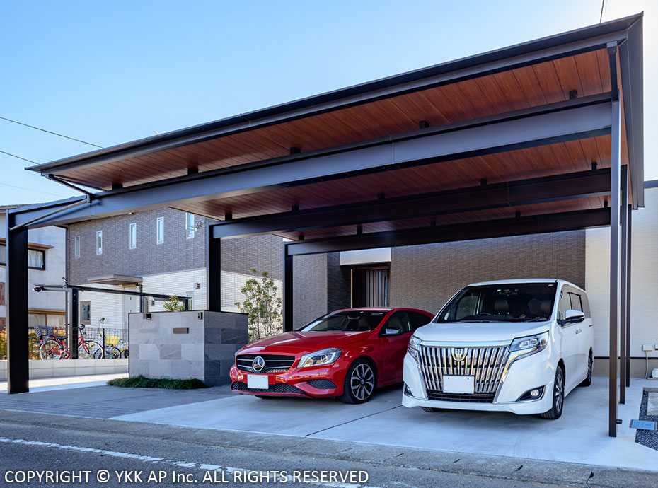 【施工例】おしゃれな和風デザインのカーポート!失敗しないレイアウトと実例集